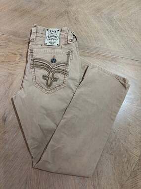 Rock Revival men’s straight leg khaki pants size 30x33
